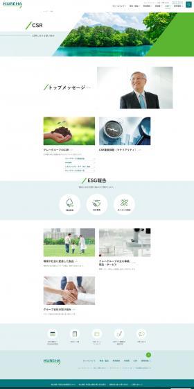 CSR LP design (Businesses, companies, stores / Green tones / Simple) PC version