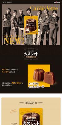 Cannelétte LP design (Snack foods, gum, and candy / Brown tones / Cool style) PC version