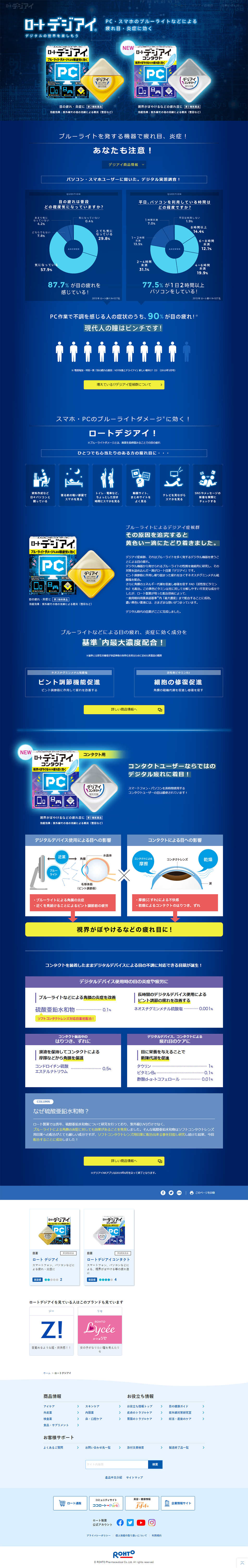 Rohto Digi-Eye LP design (First Aid and Protective Supplies / Shades of blue / Trust and Safety) PC version