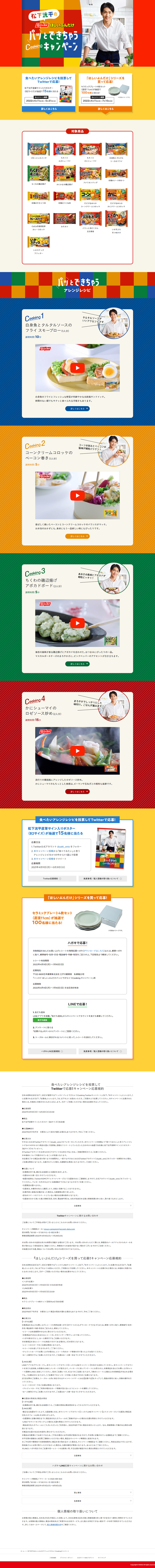 ほしいぶんだけのLPデザイン（イベント・キャンペーン・ギフト／レッド系／にぎやか系）PC版