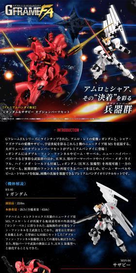 Mobile Suit Gundam G FRAME FA ν Gundam & Sazabi Option Parts Set LP design (Toys, Hobbies & Figures / Black-colored / Cool style) PC version