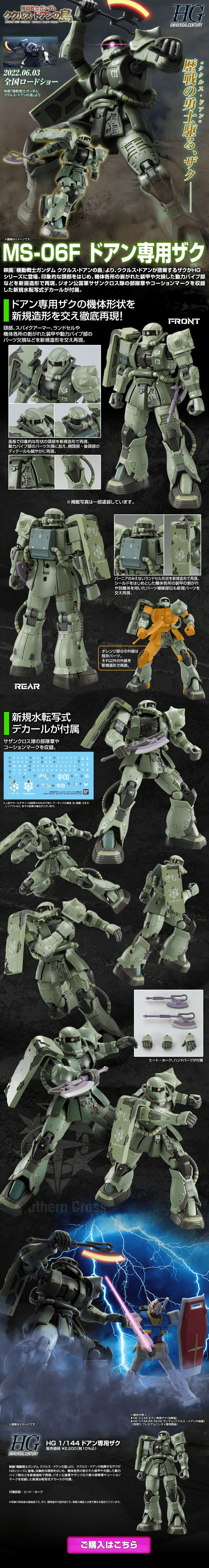 HG 1/144 Doan's Custom Zaku LP design (Toys, Hobbies & Figures / Black-colored / Cool style) PC version