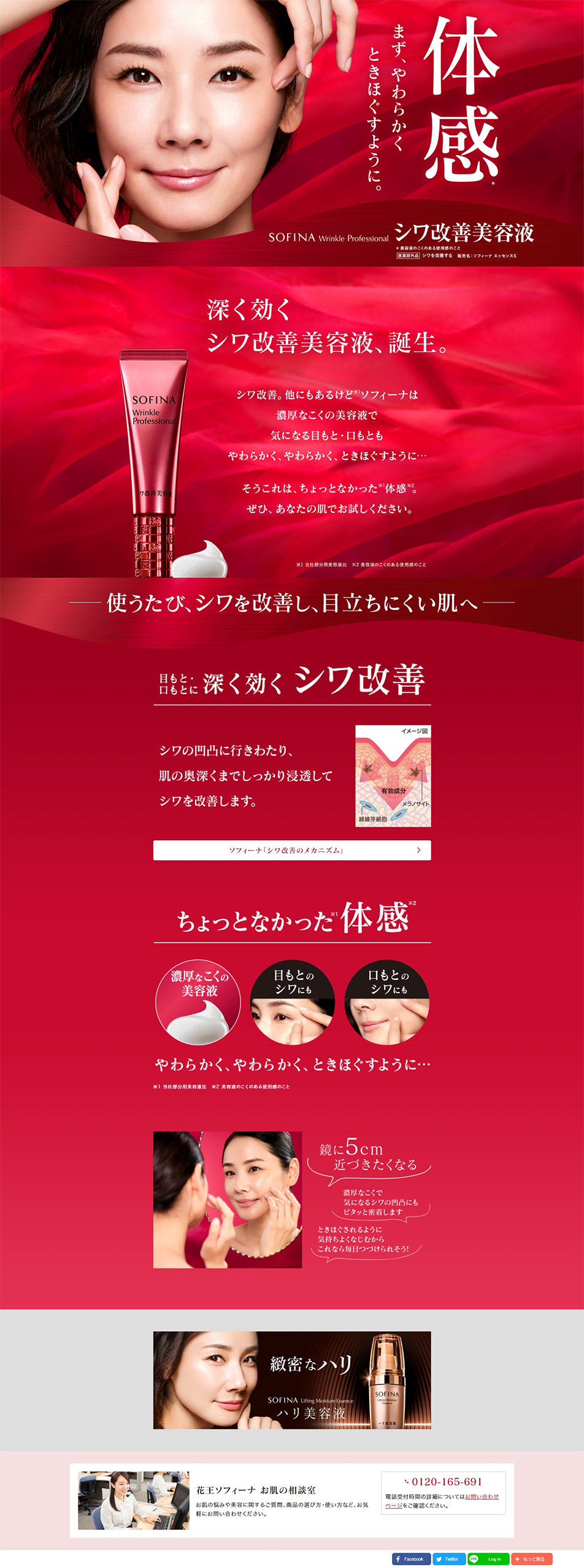 Wrinkle Professional LP design (Skincare, Bodycare, Haircare / Red tones / Refined style) PC version