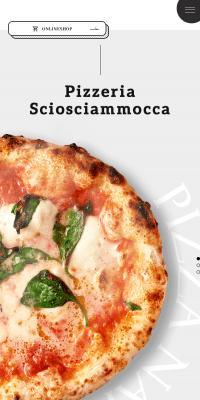 Pizzeria SciosciammoccaのLPデザイン（企業・会社・お店／ホワイト系／シンプル系）スマホ版