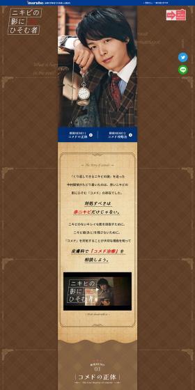 Acne Dermatology LP design (Hospital, Chiropractic, Massage / Brown tones / Cute style) PC version