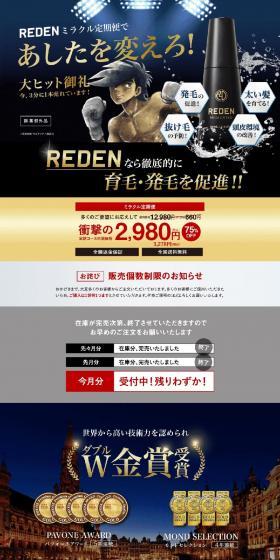 REDEN LP design (Skincare, Bodycare, Haircare / Shades of blue / Cool style) PC version