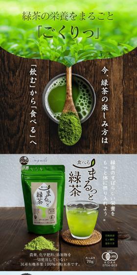 Organic Green Tea LP design (Green Tea, Black Tea, and Coffee / Green tones / Trust and Safety) PC version