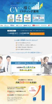 Online advertising agency LP design (Ad operations / Shades of blue / Trust and Safety) PC version
