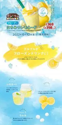 グルクルフローズンはちみつレモネードのLPデザイン（洋菓子／ブルー系／かわいい系）PC版
