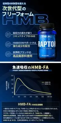 RAPTORのLPデザイン（健康食品・健康ドリンク・サプリメント／ブルー系）PC版