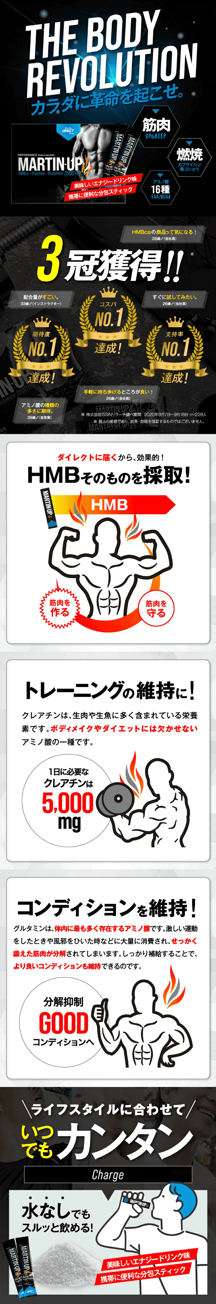 Martin-Up LP design (protein supplement / Black-colored / Cool style) PC version
