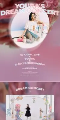 YOURAs DREAM CONCERTのLPデザイン（レディースファッション／ピンク系／かわいい系）PC版