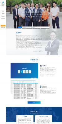 infoCap LP design (Businesses, companies, stores / Shades of blue / Simple) PC version