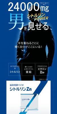 シトルリンZnのLPデザイン（健康食品・健康ドリンク・サプリメント／ブルー系／健康・癒し系）PC版