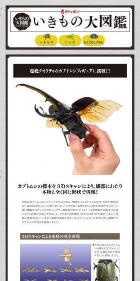 Rhinoceros Beetle Creature Encyclopedia LP design (Toys, Hobbies & Figures / White-based / Trust and Safety) PC version