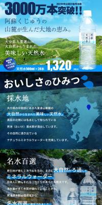 Aso Kuju Natural Water LP design (Water and Soft Drinks / Shades of blue / Clean-cut) PC version