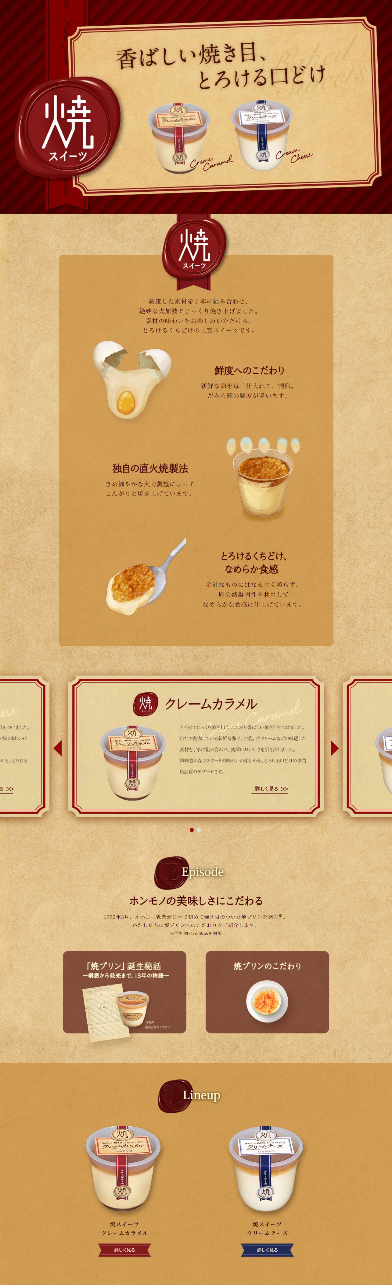 Baked Sweets LP design (Western confectionery / Beige tones / Natural style) PC version