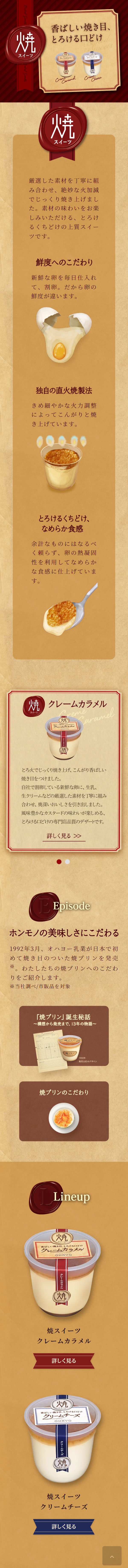 Baked Sweets LP design (Western confectionery / Beige tones / Natural style) Mobile version