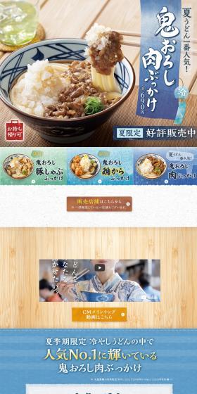 Oni Oroshi Meat Bukkake Udon LP design (Noodles, Bread, and Flour-based Foods / Brown tones / Japanese style) PC version