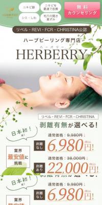 Herb Peeling LP design (Skincare, Bodycare, Haircare / Green tones / Natural style) PC version
