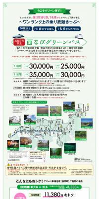 Nishinavi Green Pass LP design (Domestic and international travel / Green tones / Trust and Safety) PC version