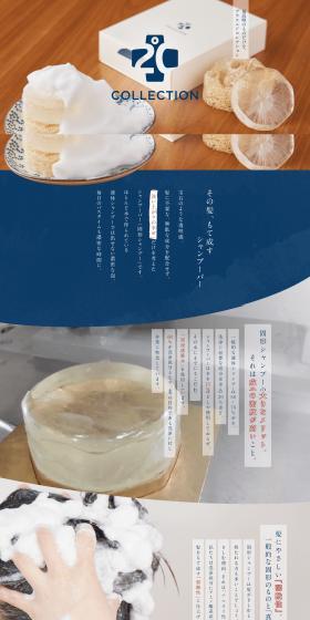 The Shampoo Bar that Pampers Your Hair LP design (Skincare, Bodycare, Haircare / Shades of blue / Health and Wellness) PC version