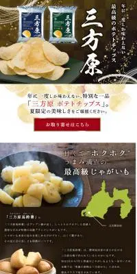 三方原ポテトチップスのLPデザイン（スナック・ガム・あめ・グミ／ブラック系／シンプル系）PC版