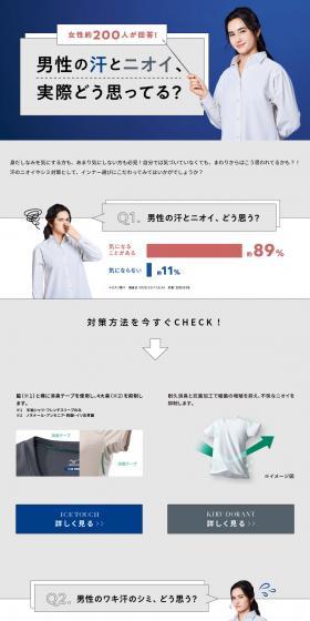 UNDER WEARのLPデザイン（メンズファッション／グレー系／清潔系）PC版