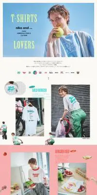 2022 SUMMER T-SHIRT COLLECTIONのLPデザイン（レディースファッション／カラフル系／かわいい系）PC版