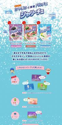 シャリーチェのLPデザイン（洋菓子／ブルー系／爽やか系）PC版