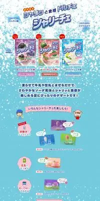 シャリーチェのLPデザイン（洋菓子／ブルー系／爽やか系）PC版