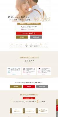 Partner Agent LP design (Diagnosis, Matching, and Summary / White-based / Refreshing type) PC version