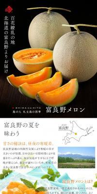Furano Melon 1.6kg LP design (fruit-vegetable / White-based / Refined style) PC version