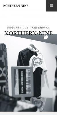 NORTHERN-NINEのLPデザイン（企業・会社・お店／ブラック系／かっこいい系）スマホ版