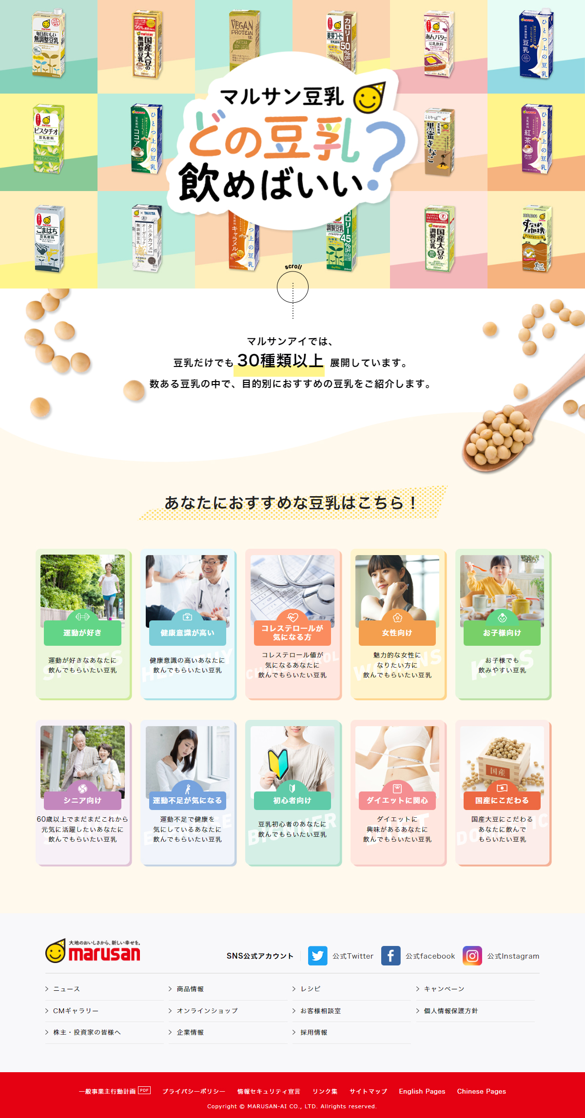 Which soy milk should I drink? LP design (beans and bean products / Multi-color type / Cute style) PC version