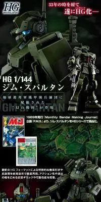 ＨＧ 1/144 ジム・スパルタンのLPデザイン（玩具・ホビー・フィギュア／ブラック系／かっこいい系）PC版