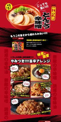 Addictive Tonkotsu Spicy Miso LP design (Seasonings, Sweeteners, Broth, Soup / Red tones / Strong) PC version