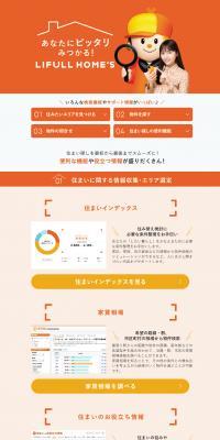 LIFULLHOME'S LP design (Real Estate & Investment / Orange tones / Trust and Safety) PC version