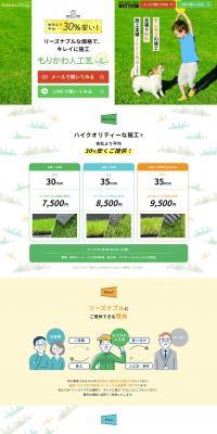 Artificial Turf LP design (Businesses, companies, stores / Green tones / Trust and Safety) PC version