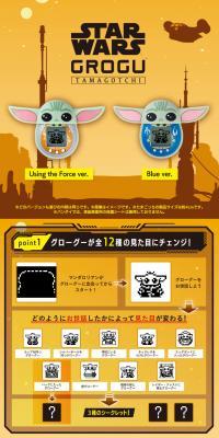 Star Wars Grogu Tamagotchi & Silicon Case Set LP design (Toys, Hobbies & Figures / Orange tones / Stylish type) PC version