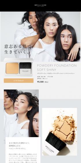 Brilliage Brilliage Powder Foundation LP design (Cosmetics, makeup, and contact lenses / Shades of grey / Cool style) PC version