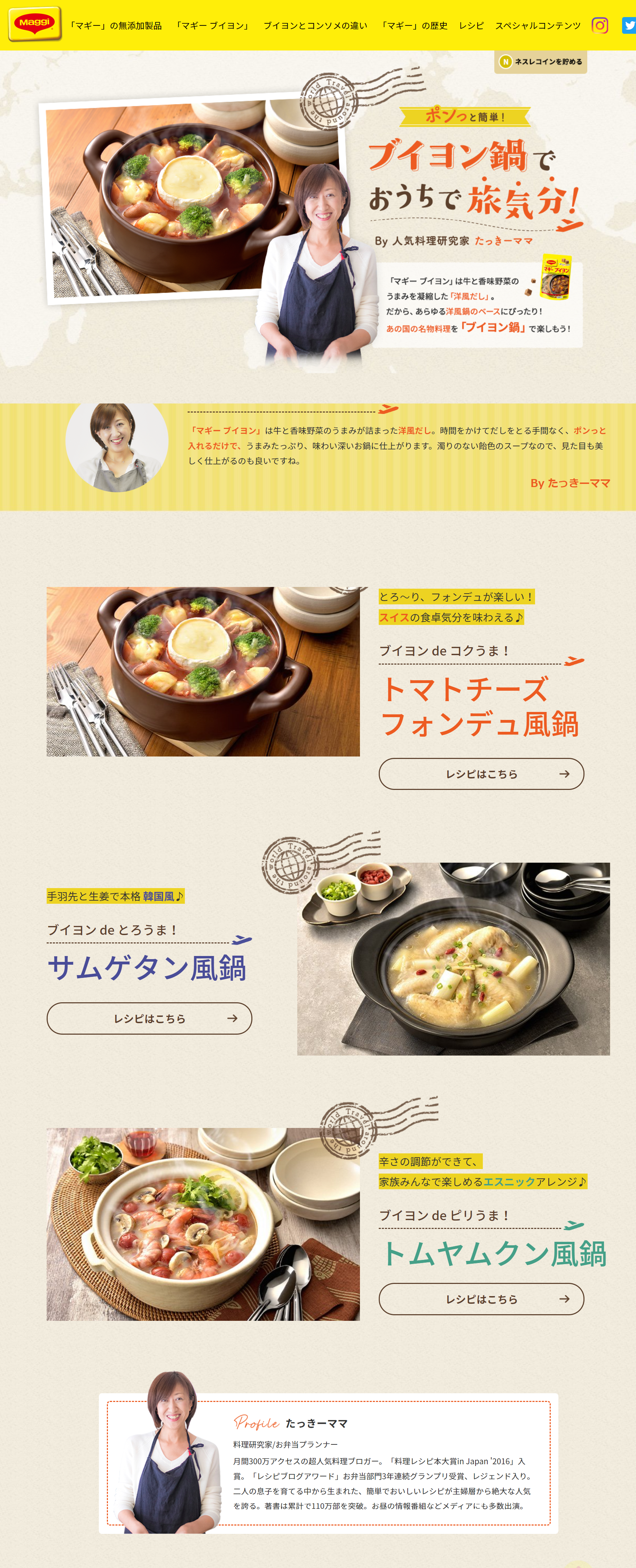 Maggi Bouillon LP design (Seasonings, Sweeteners, Broth, Soup / Beige tones / Trust and Safety) PC version