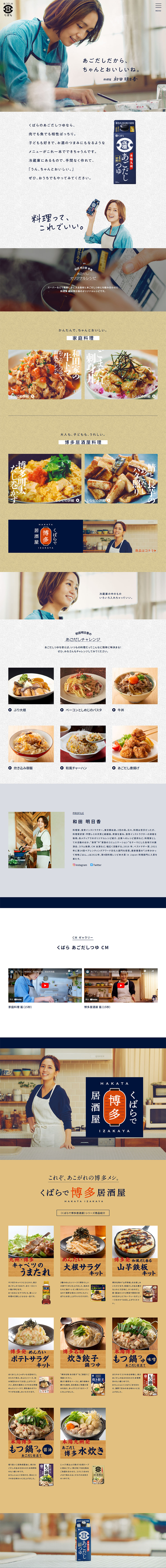 あごだしつゆのLPデザイン（調味料・甘味料・ダシ・スープ／グレー系／和風系）PC版