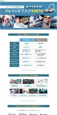 Car subscription KINTO LP design (Design, Apps, Systems / Multi-color type / Trust and Safety) PC version