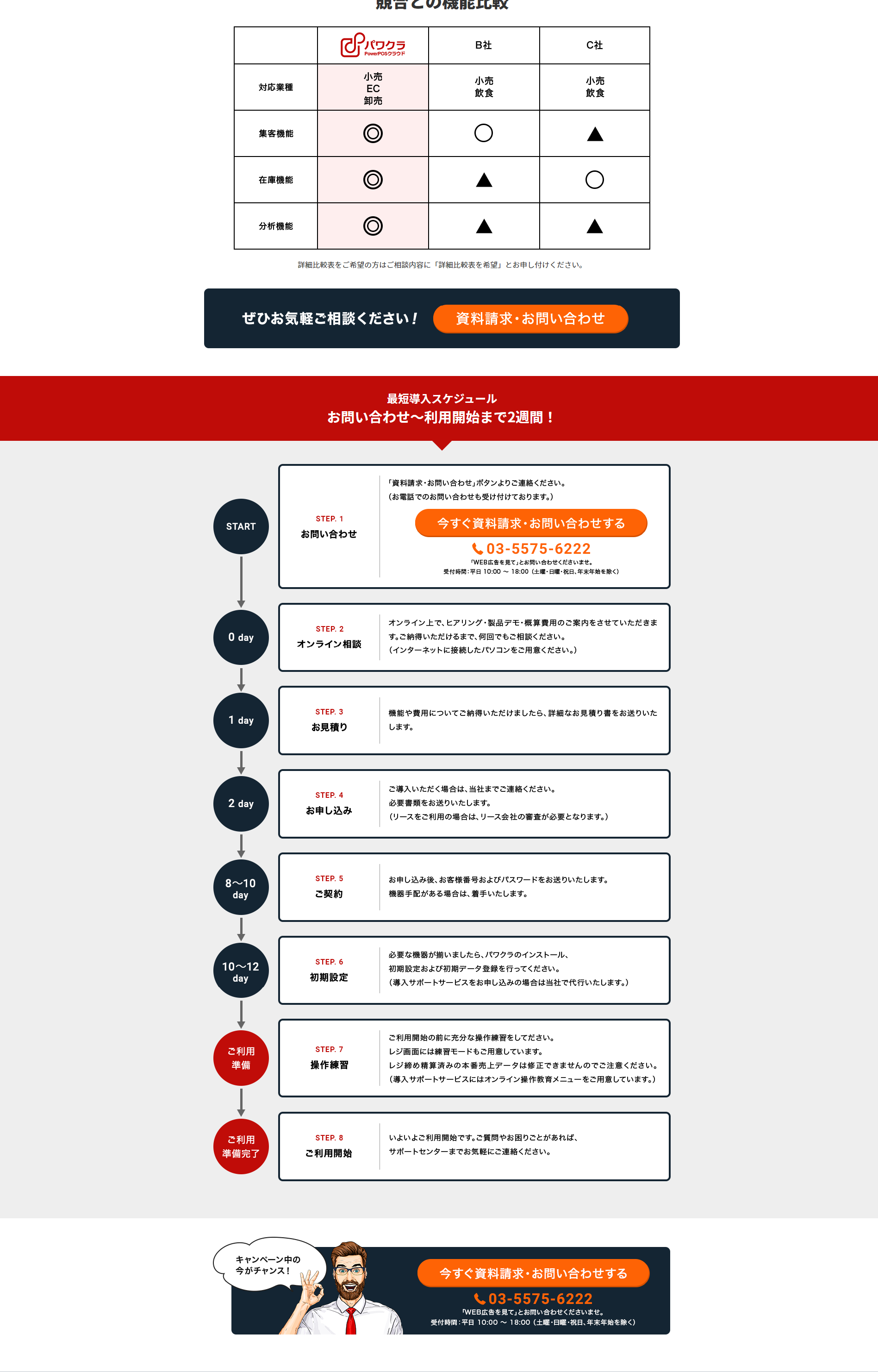 powerPOS Cloud LP design (Design, Apps, Systems / Multi-color type / Manga) PC version