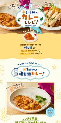 Delightful Curry Recipes for Summer LP design (Prepared foods, dishes, and cuisine / yellow / Refreshing type) PC version