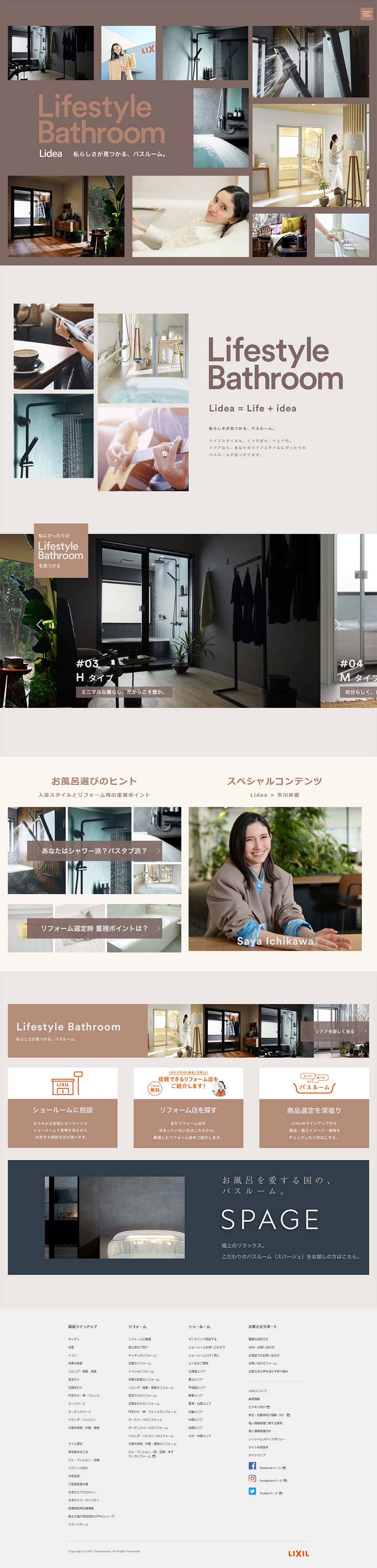 Ridea Special Site LP design (architecture / Brown tones / Natural style) PC version