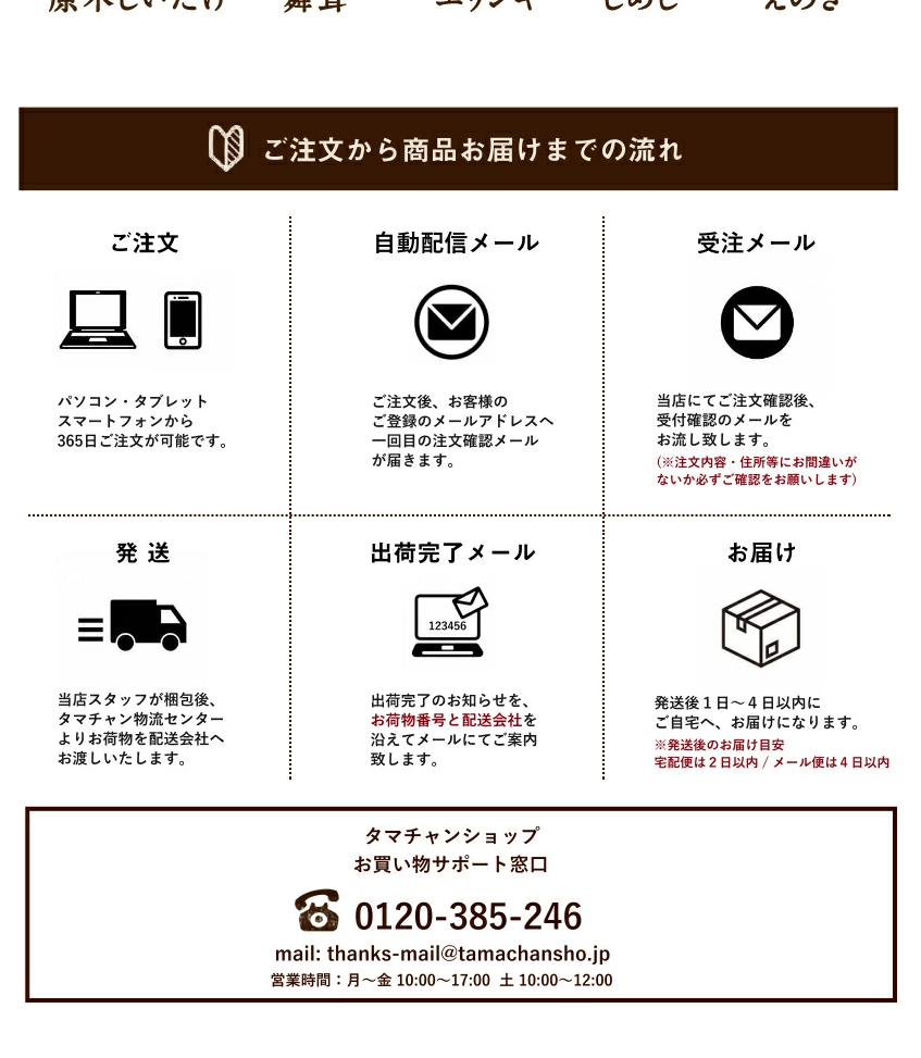 キノコッチのLPデザイン（スナック・ガム・あめ・グミ／ブラウン系／信頼・安心系）PC版
