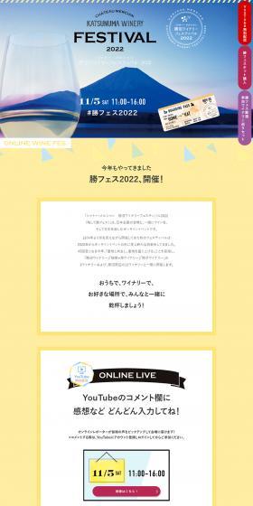 Winery Festival 2022 LP design (win_champagne / Shades of blue / Simple) PC version