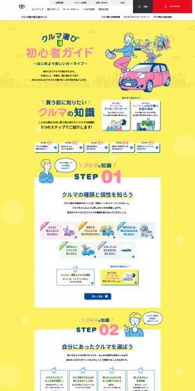 A Beginner's Guide to Choosing a Car LP design (Events, Campaigns, Experiences / yellow / Cute style) PC version